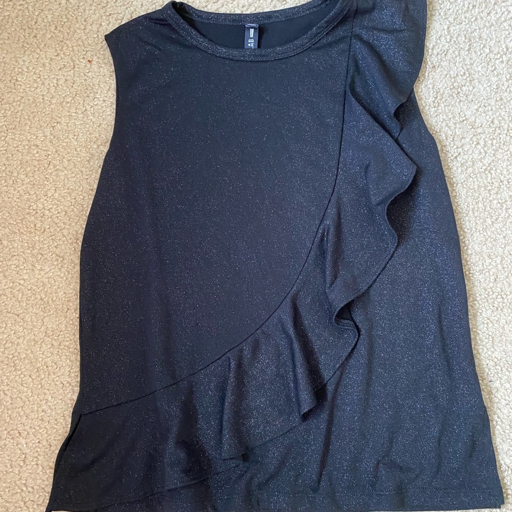 Black and gold blouse